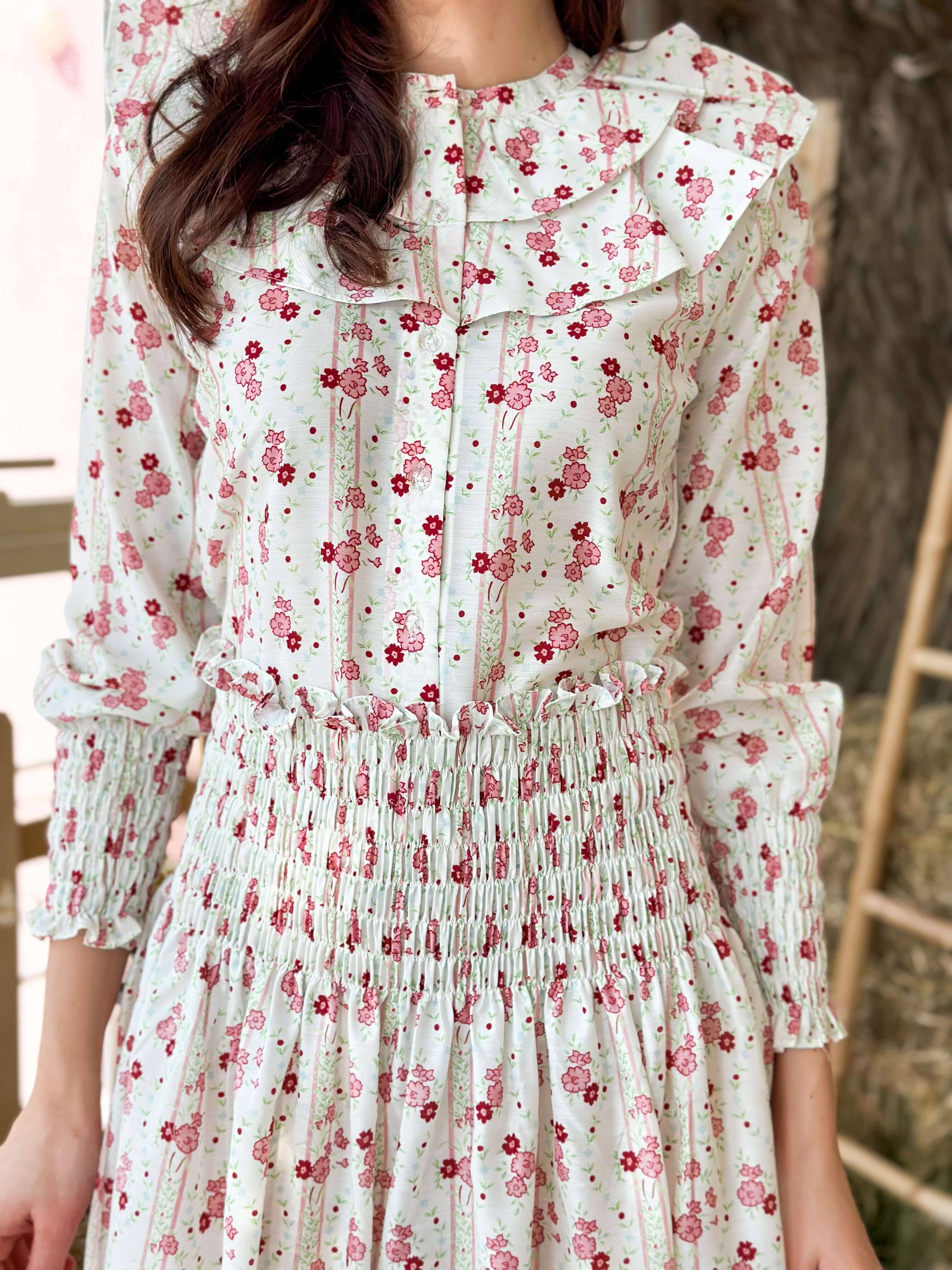 Rebirth Floral Smock Skirt  - Sowears