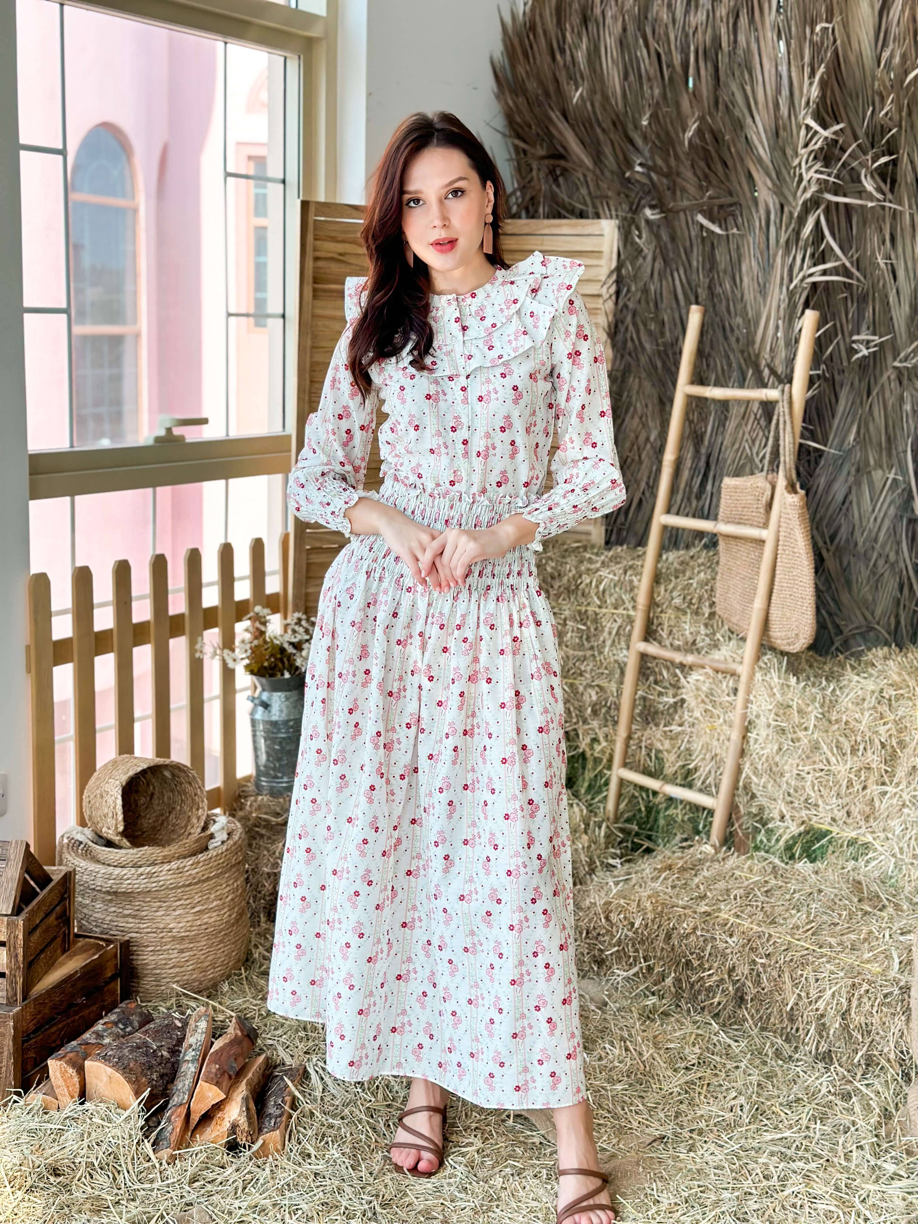 Rebirth Floral Smock Skirt  - Sowears
