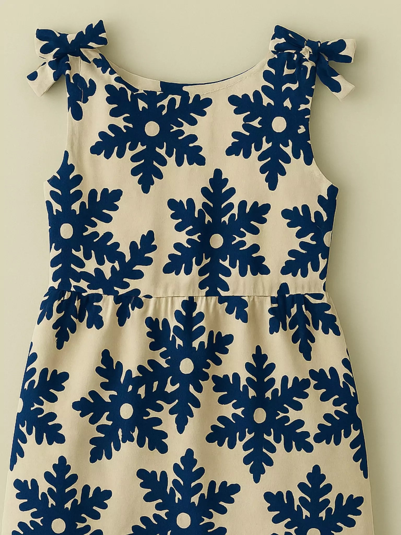 Mini Lelan Motif Blue Dress