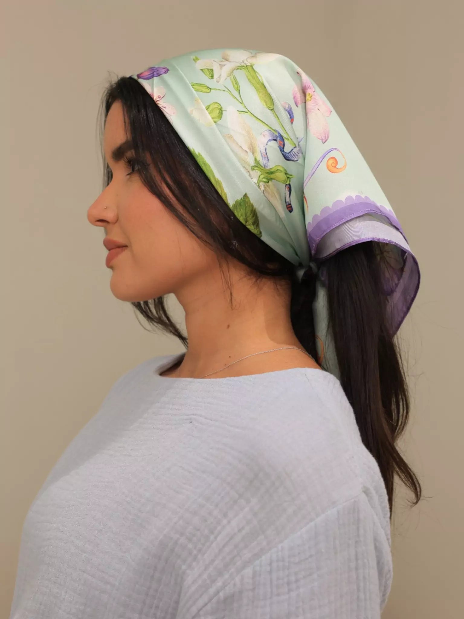 Twilight Meadow Printed Scarf