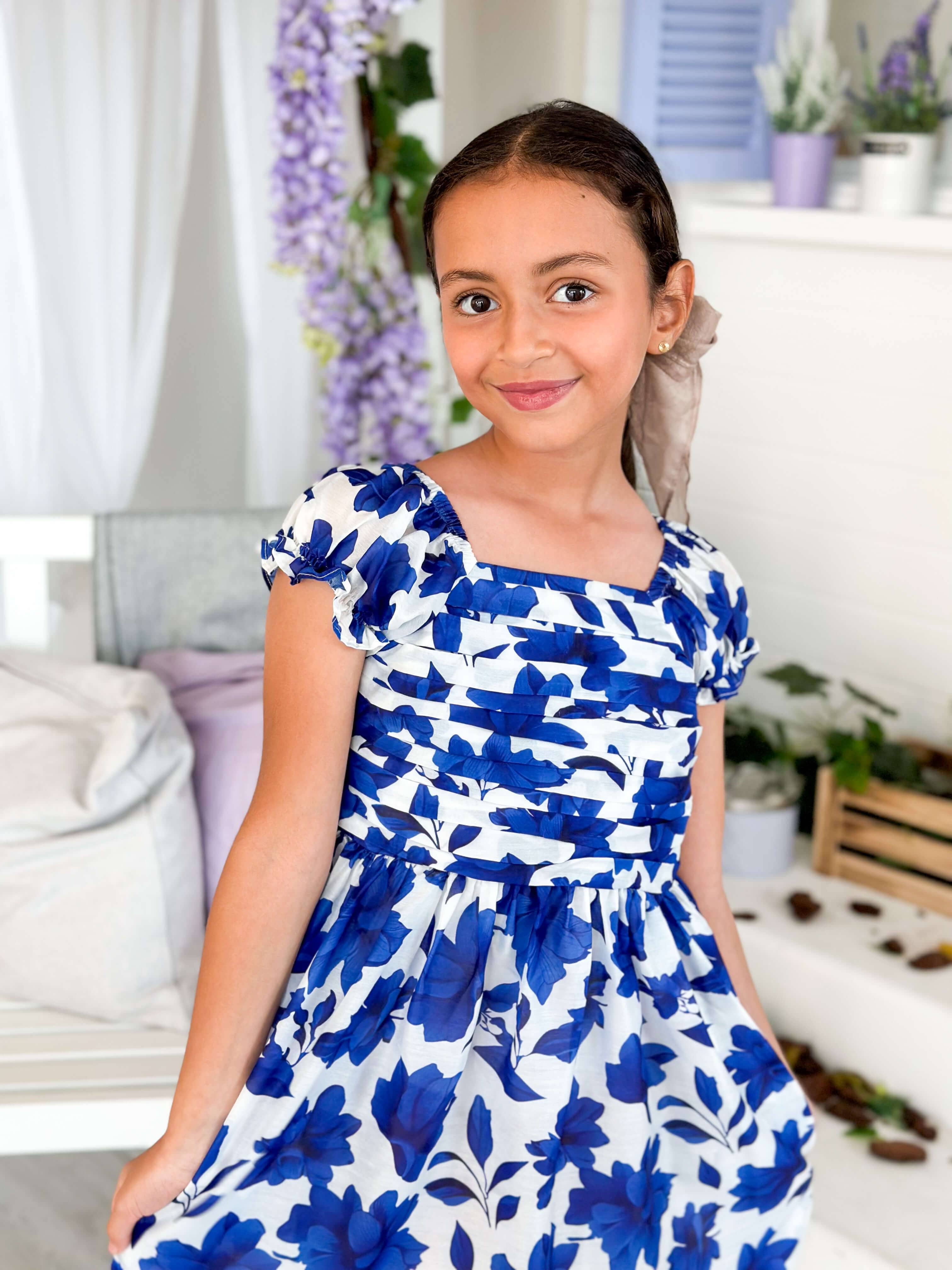 Mini Big bold Long Floral Dress Baby & Toddler Dresses  - Sowears