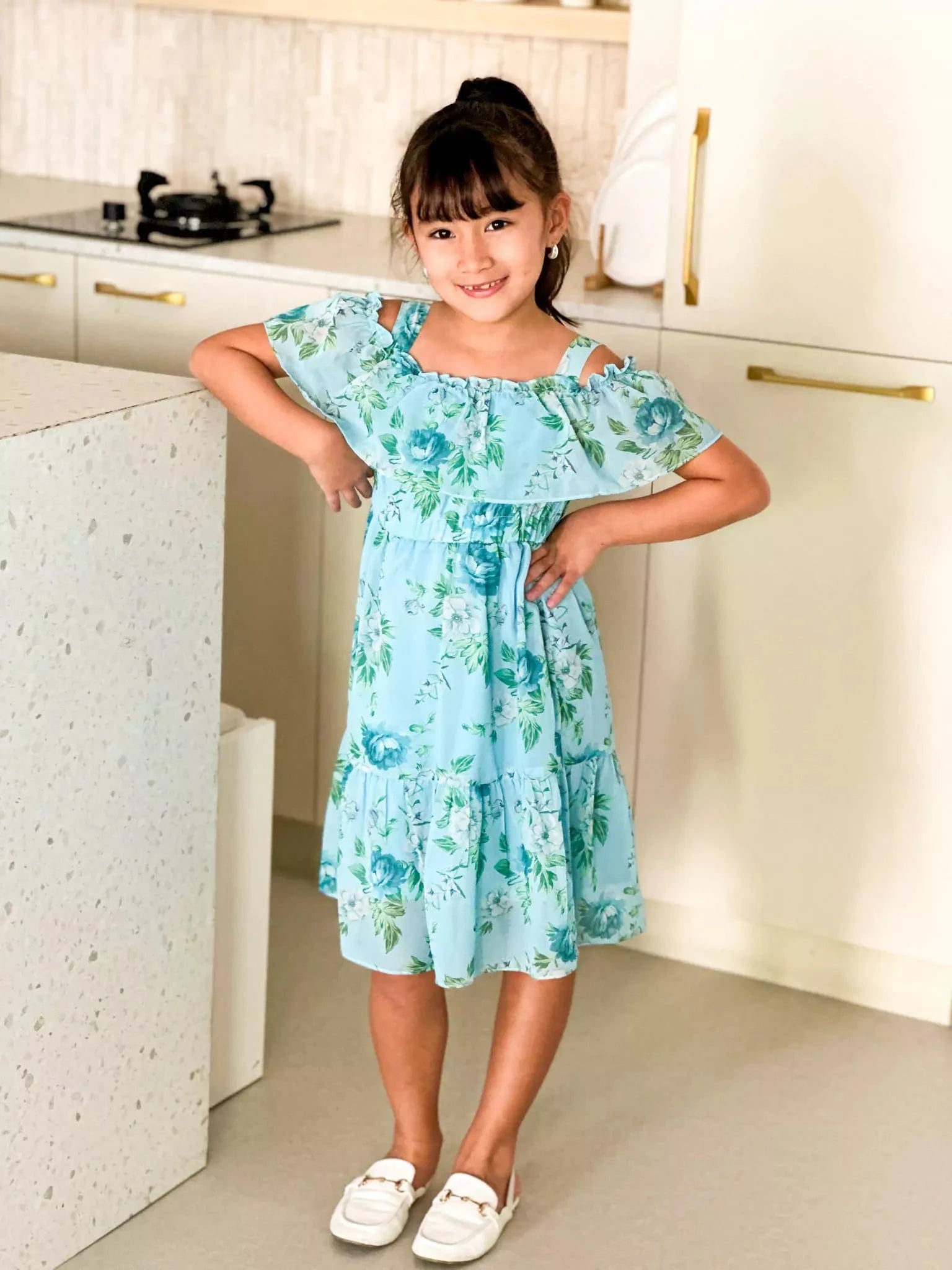 Mini Floral Waltz Lacey Dress Baby & Toddler Dresses  - Sowears