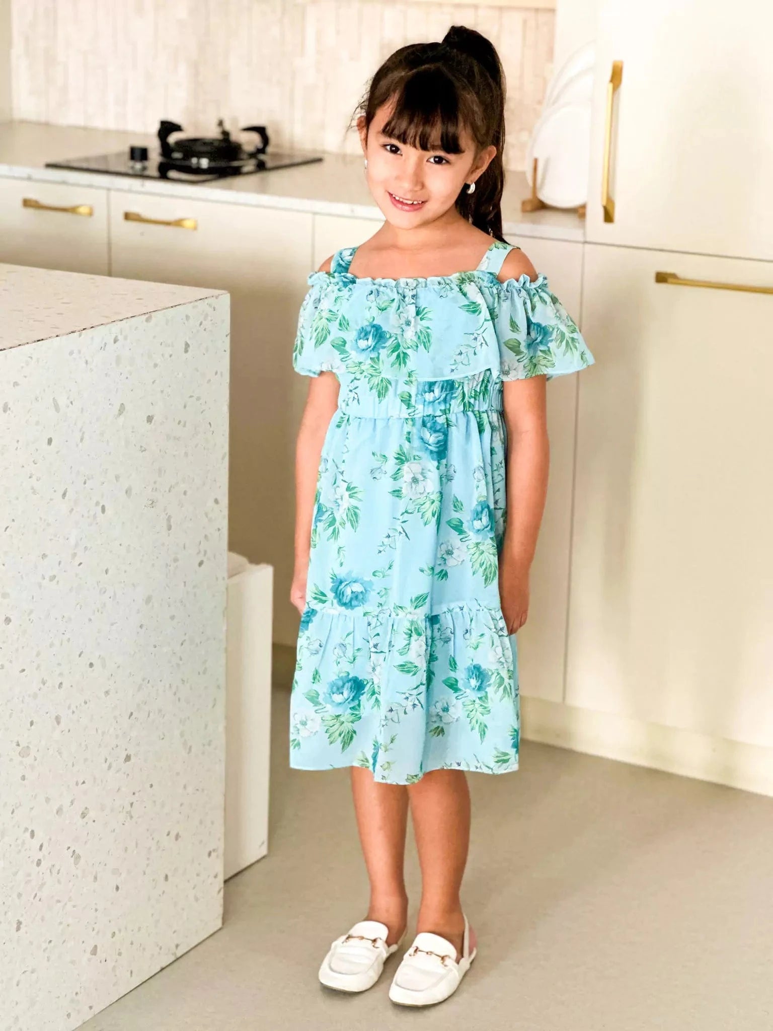 Mini Floral Waltz Lacey Dress Baby & Toddler Dresses  - Sowears
