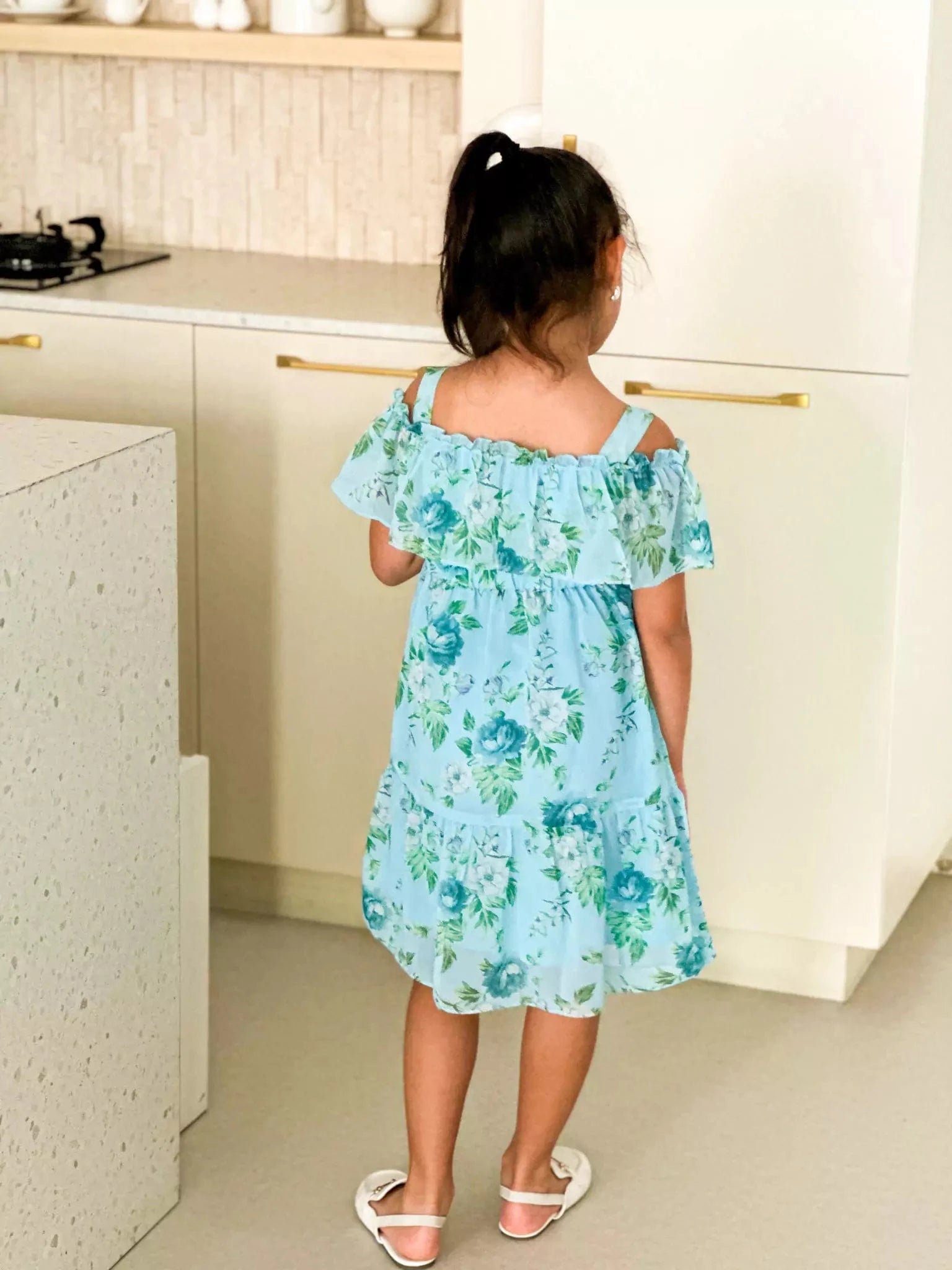 Mini Floral Waltz Lacey Dress Baby & Toddler Dresses  - Sowears