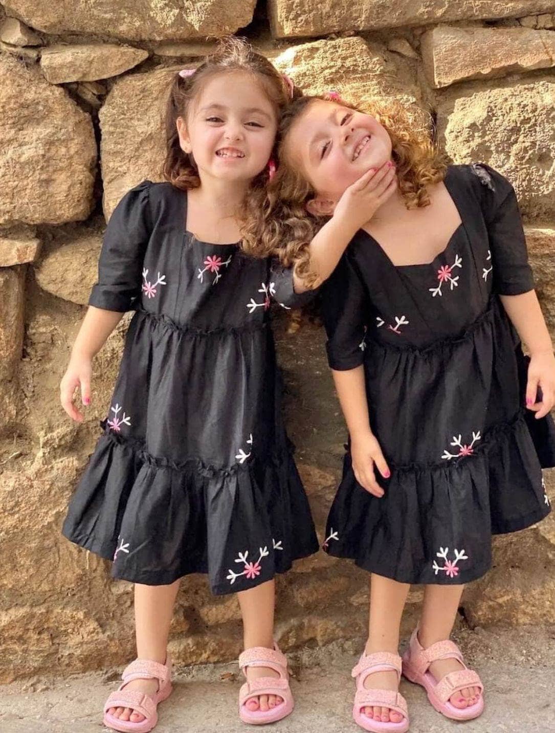 Mini Nova Black Embroidered Dress Baby & Toddler Dresses  - Sowears