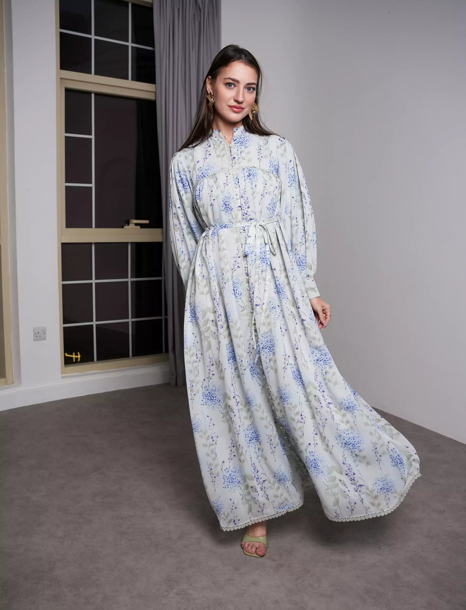Beryl Lace Long Dress Dresses  - Sowears