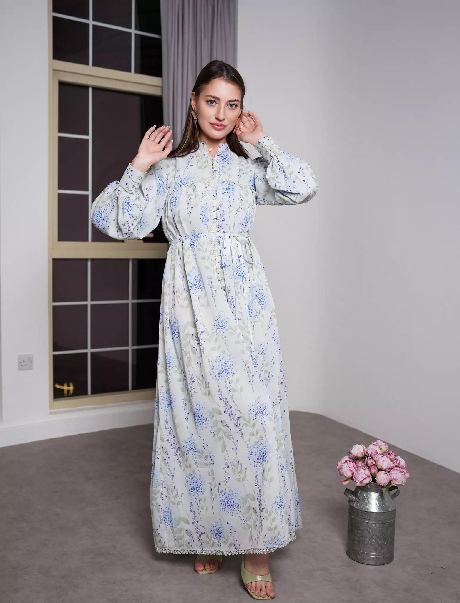 Beryl Lace Long Dress Dresses  - Sowears