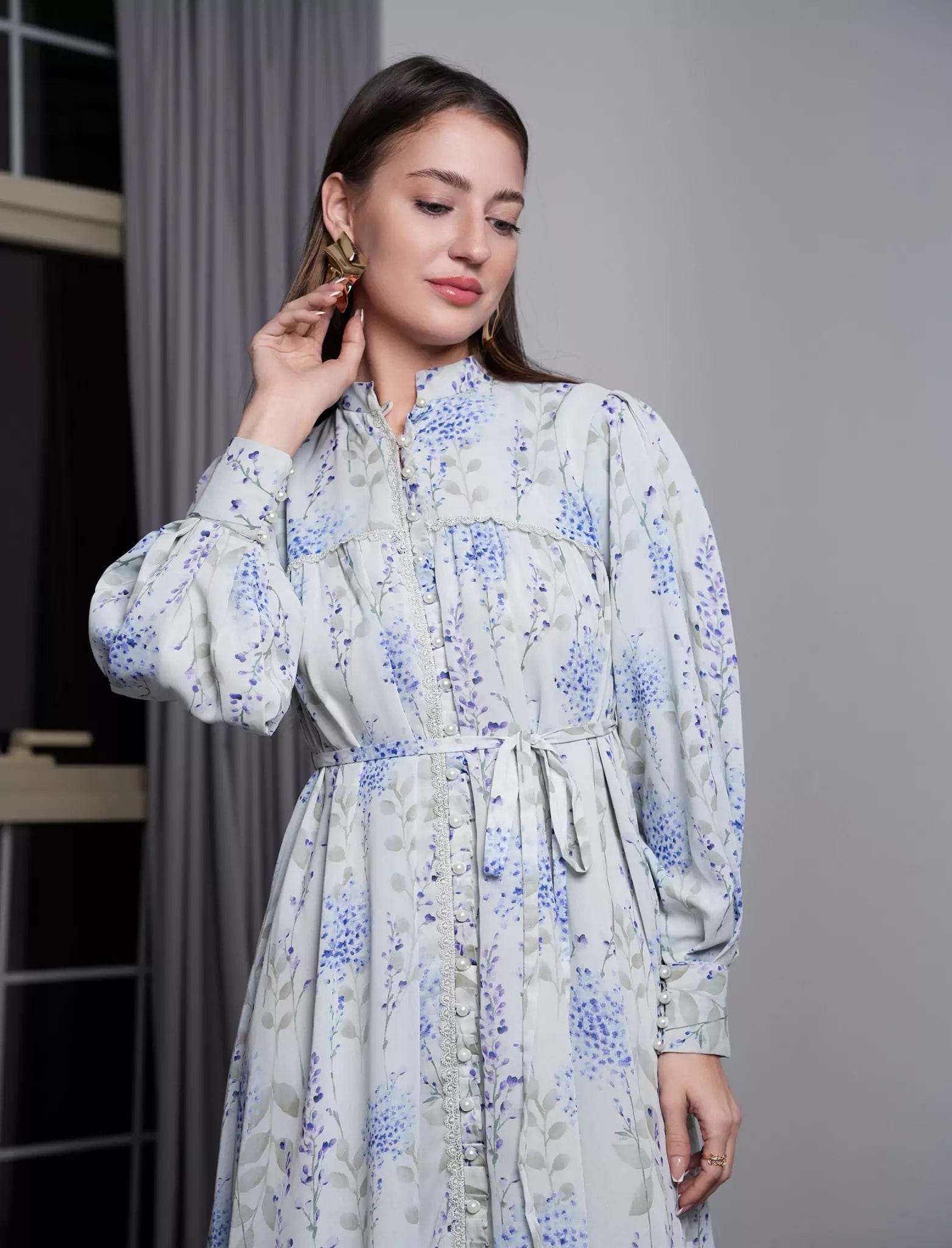 Beryl Lace Long Dress Dresses  - Sowears