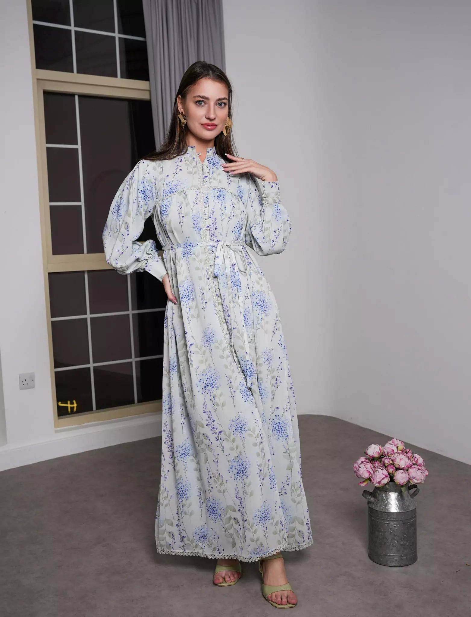 Beryl Lace Long Dress Dresses  - Sowears