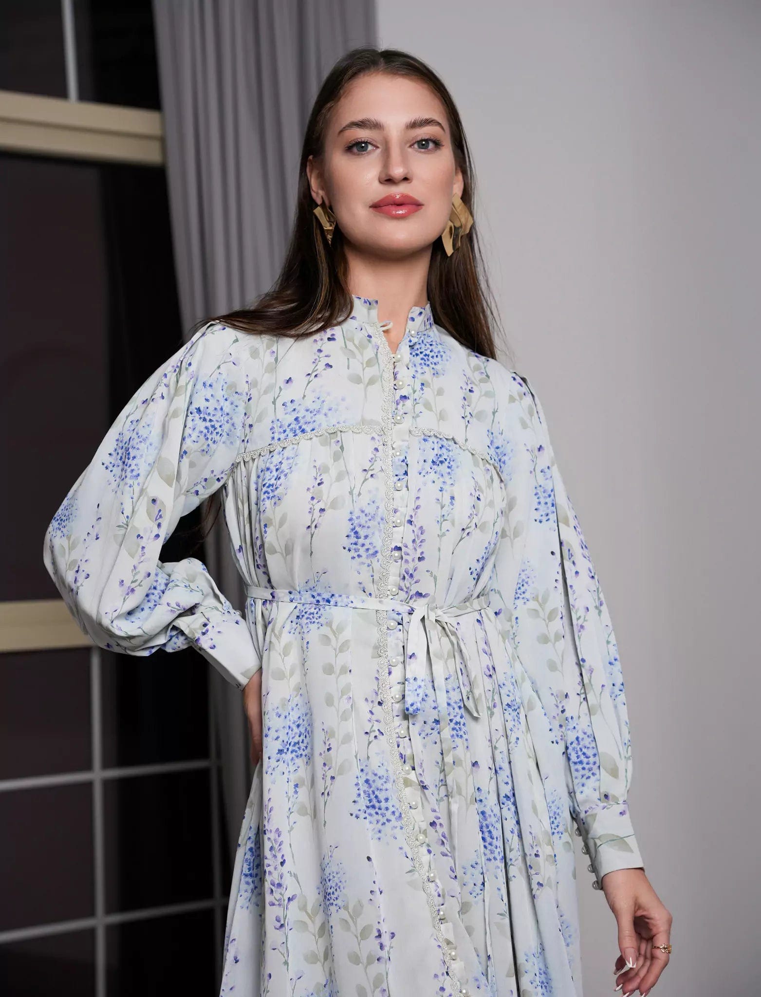 Beryl Lace Long Dress Dresses  - Sowears