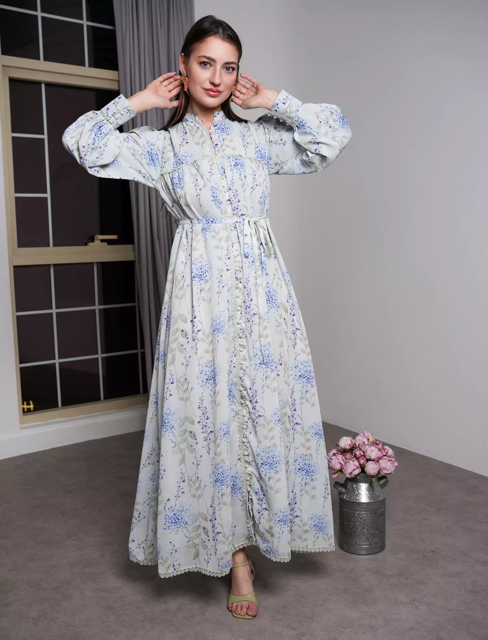 Beryl Lace Long Dress Dresses  - Sowears