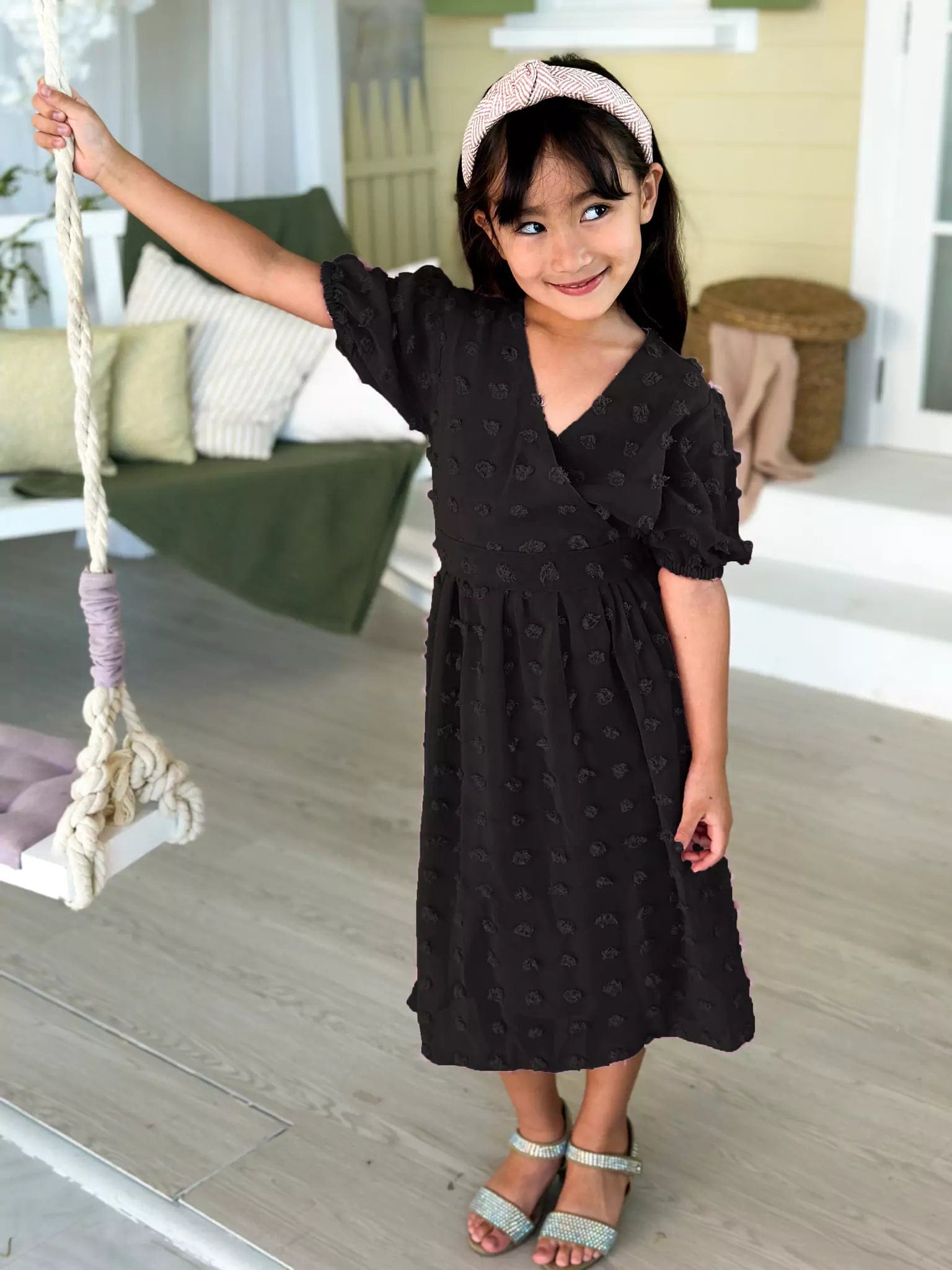 Glacial Texture Dress - Black Dresses  - Sowears