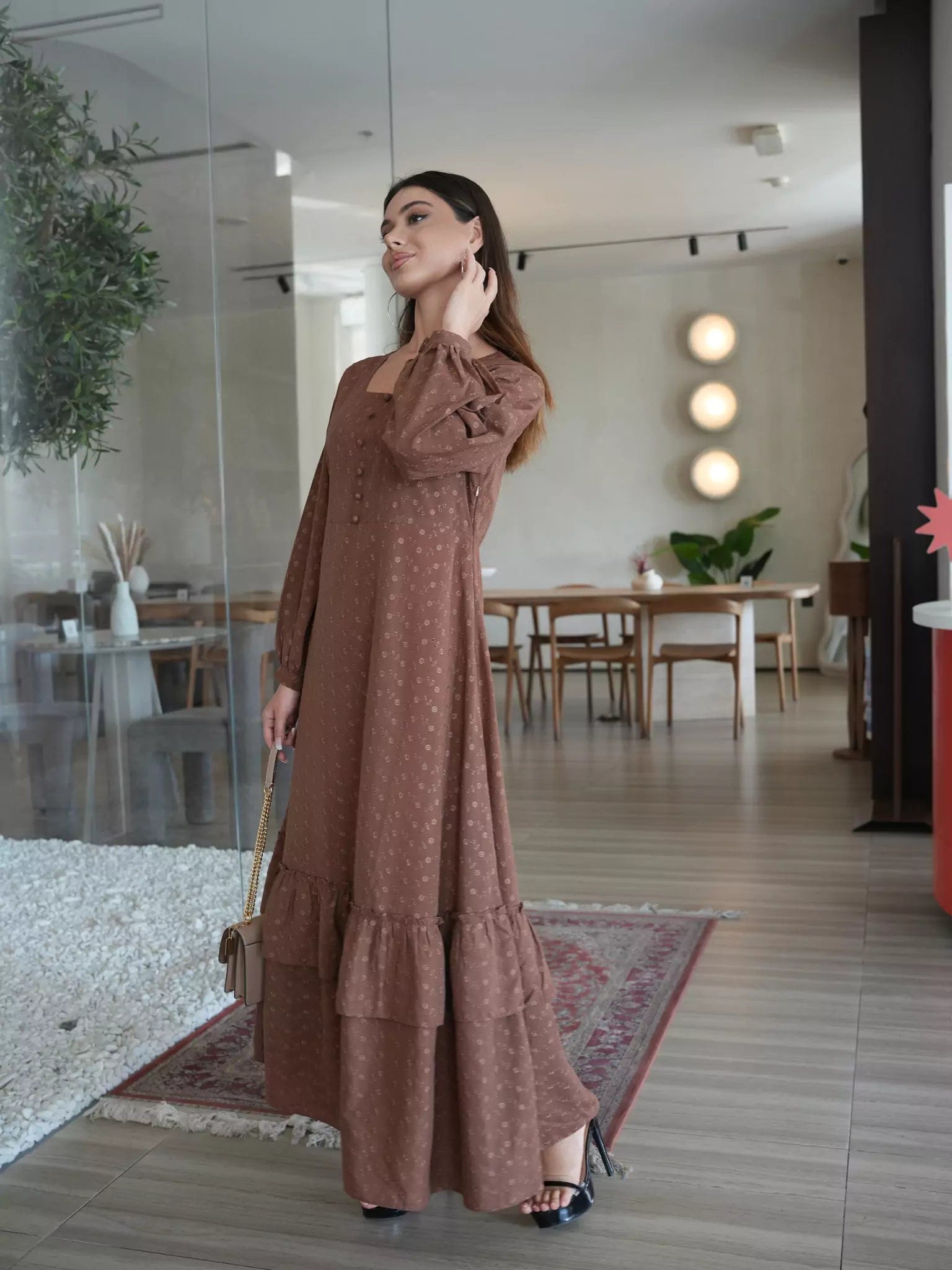 Josie Embroidered Long Dress Dresses  - Sowears