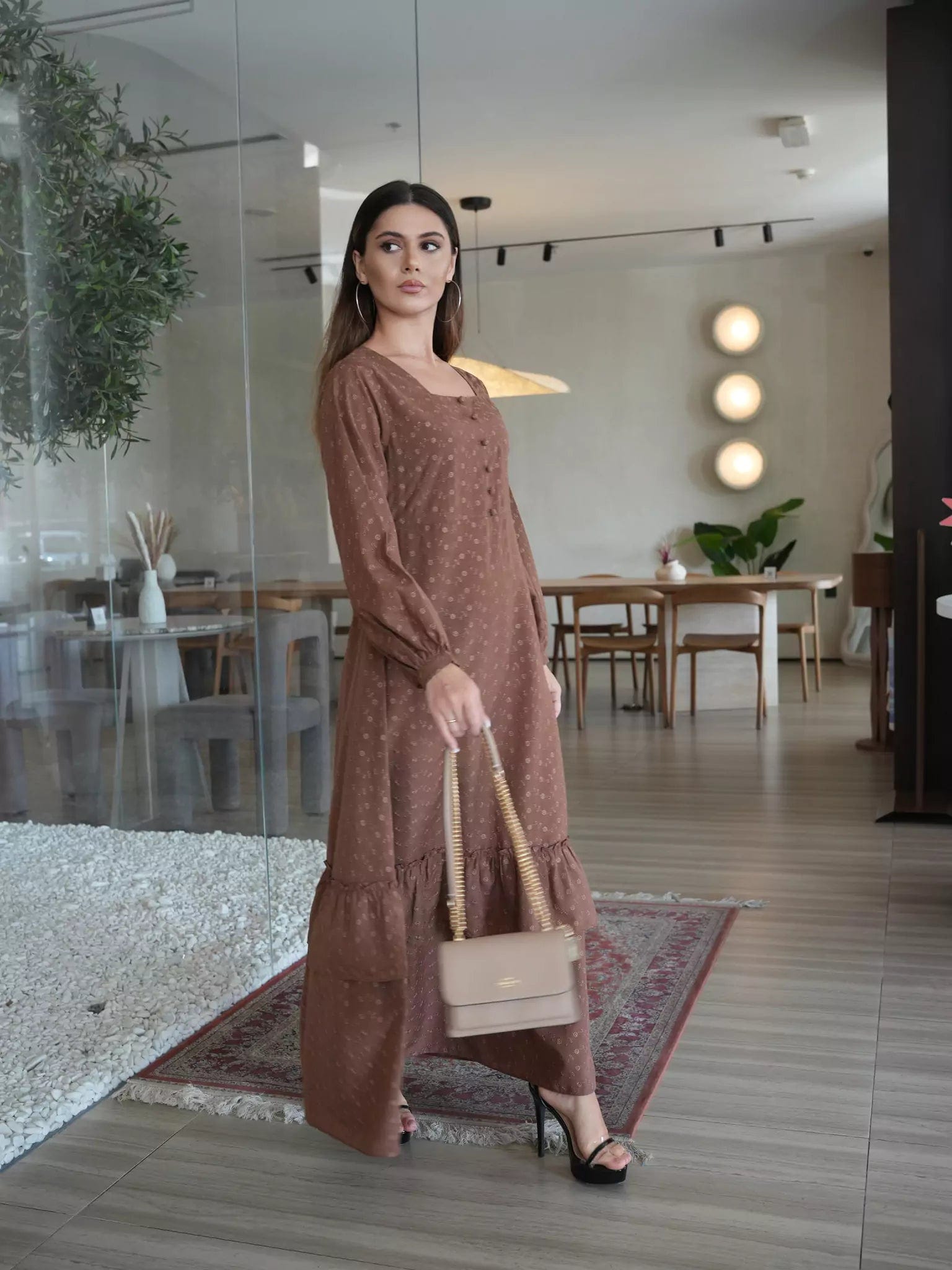 Josie Embroidered Long Dress Dresses  - Sowears