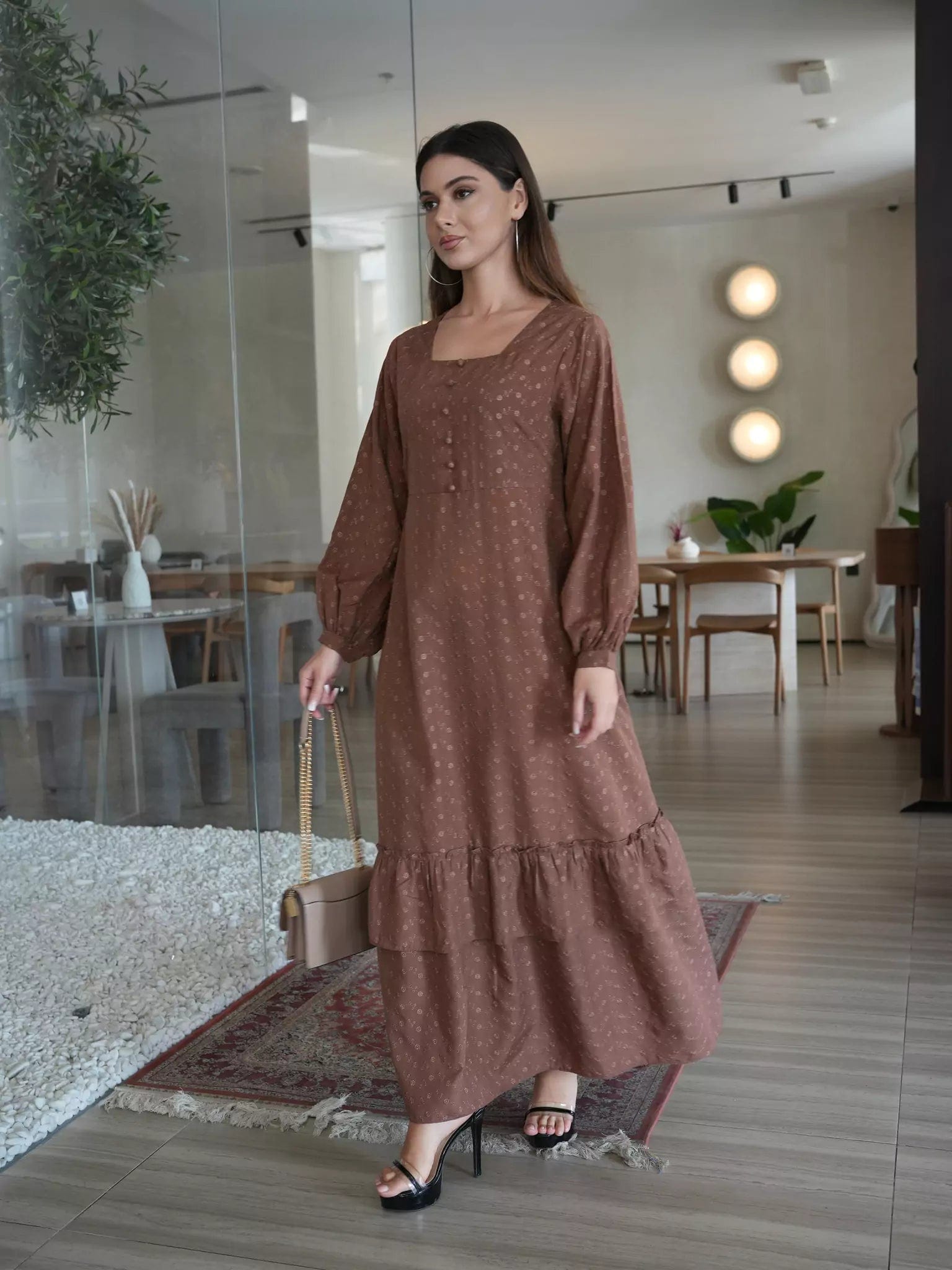 Josie Embroidered Long Dress Dresses  - Sowears