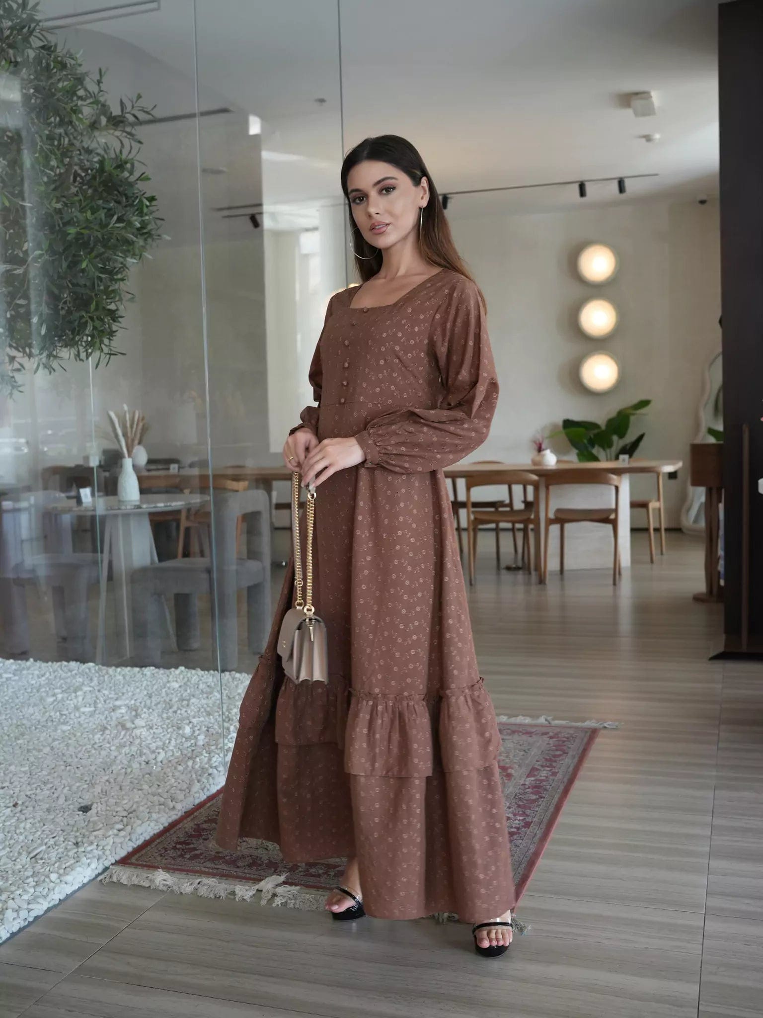 Josie Embroidered Long Dress Dresses  - Sowears