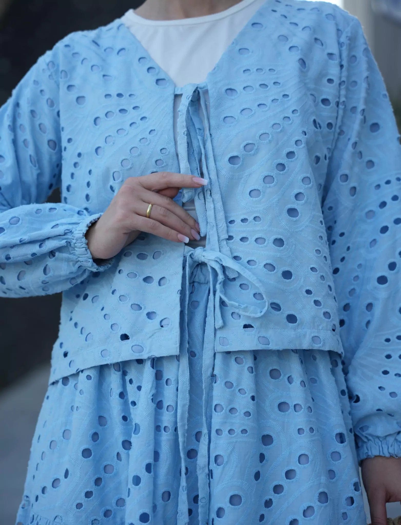 Leia Cut Work Shirt Dresses  - Sowears