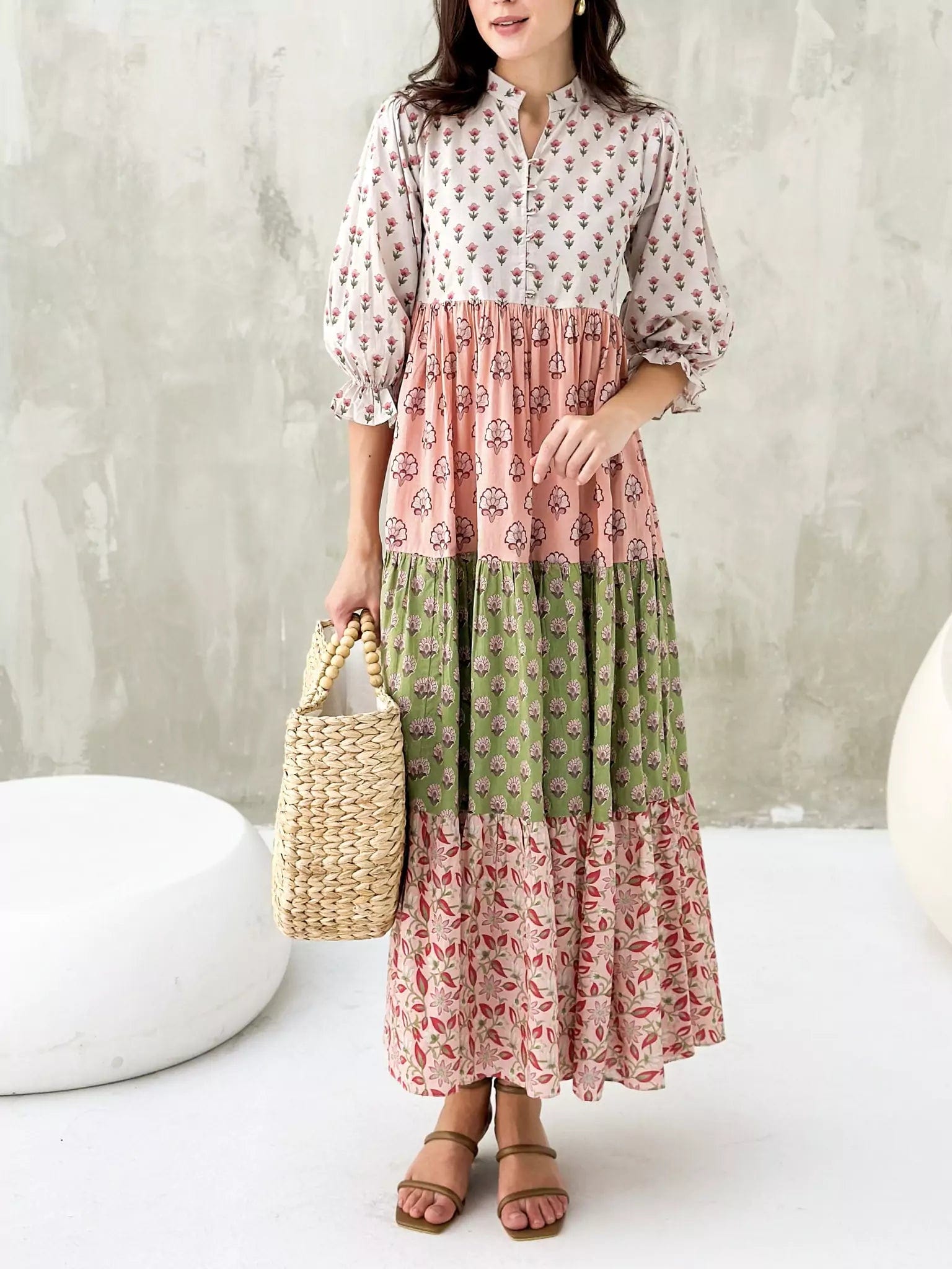 Martie Floral Long Dress Dresses  - Sowears