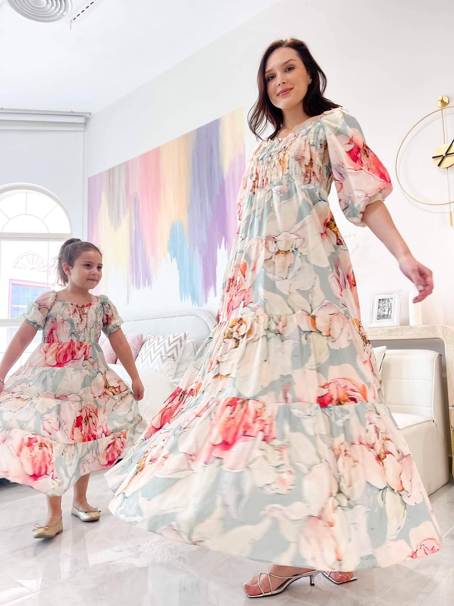 Mini Azure Smock Dress Dresses  - Sowears
