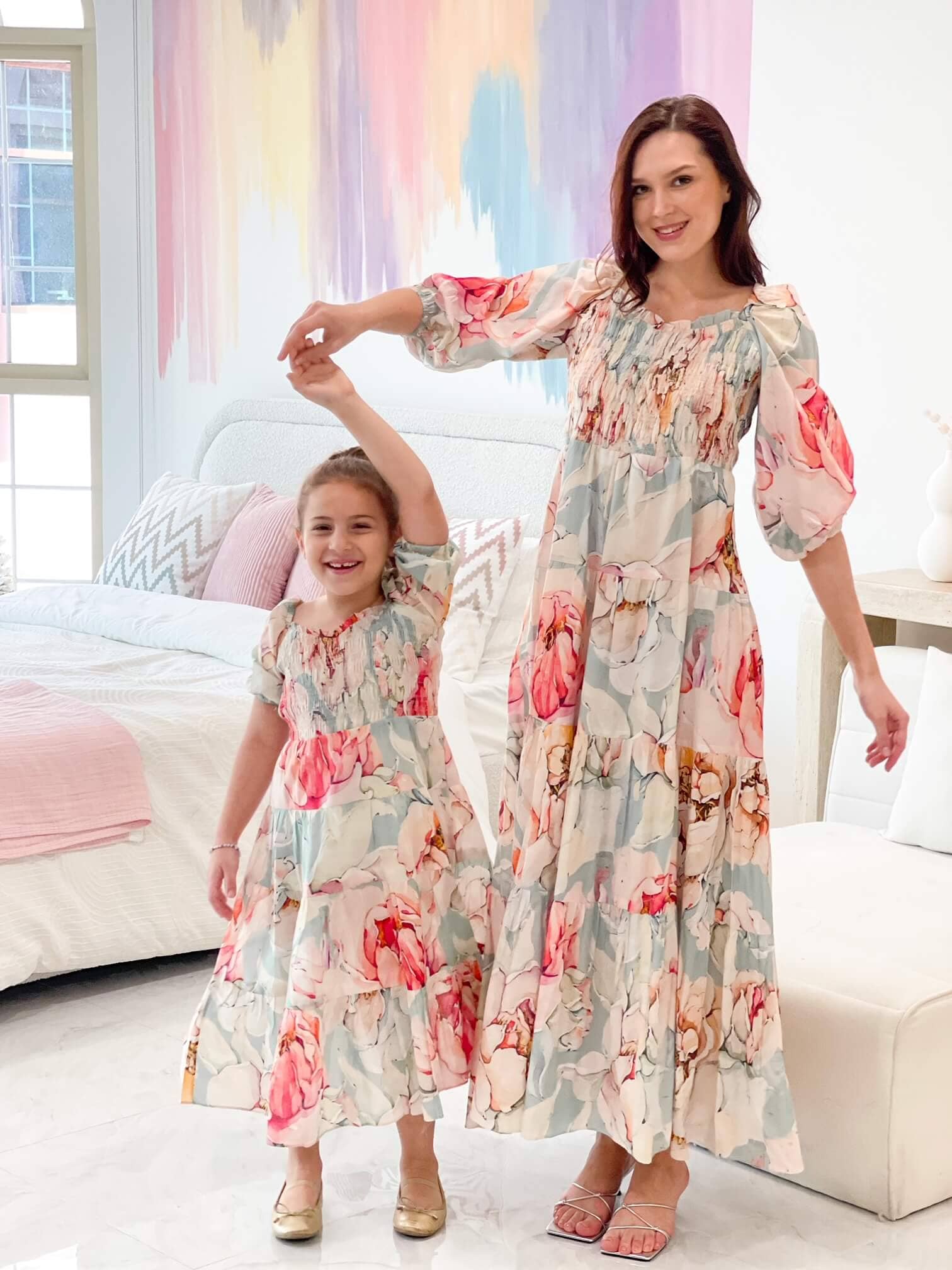 Mini Azure Smock Dress Dresses  - Sowears