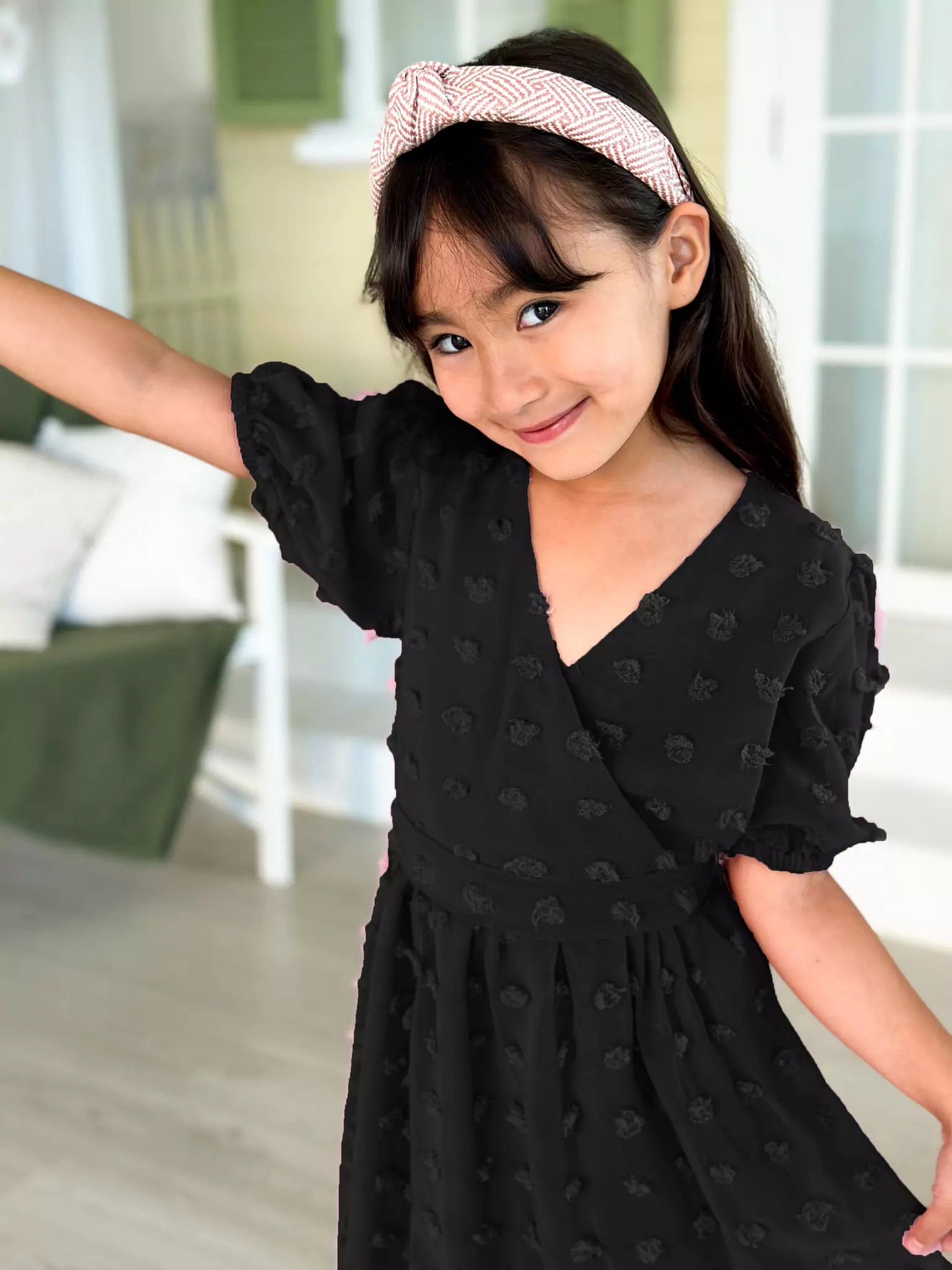 Mini Glacial Texture Dress - Black Dresses  - Sowears
