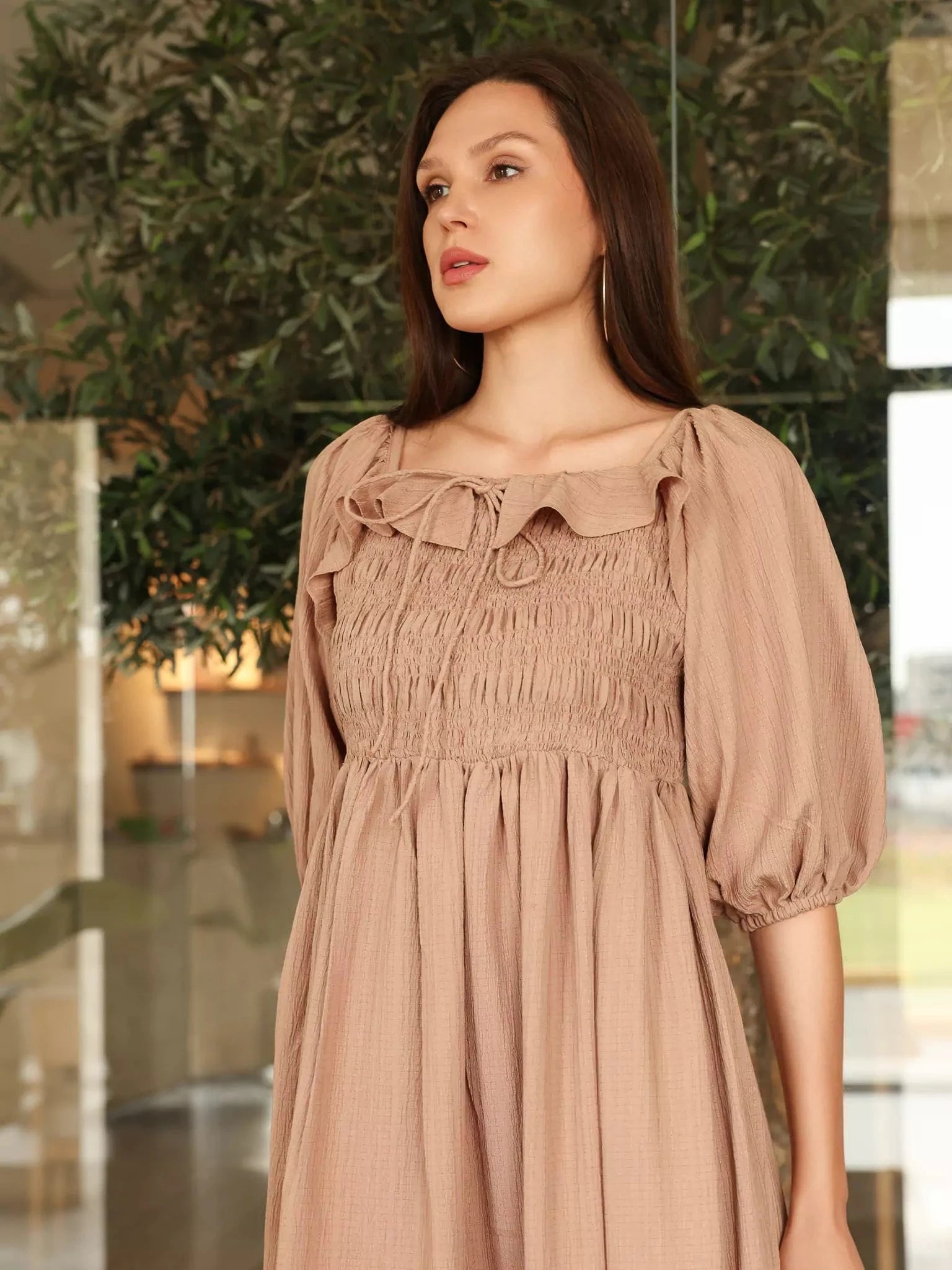 Stylar Smocked Dress Dresses  - Sowears