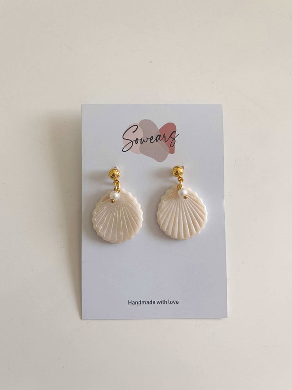 seashell earrings by sowears