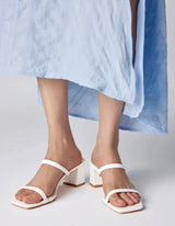 White Basic Heels flats  - Sowears