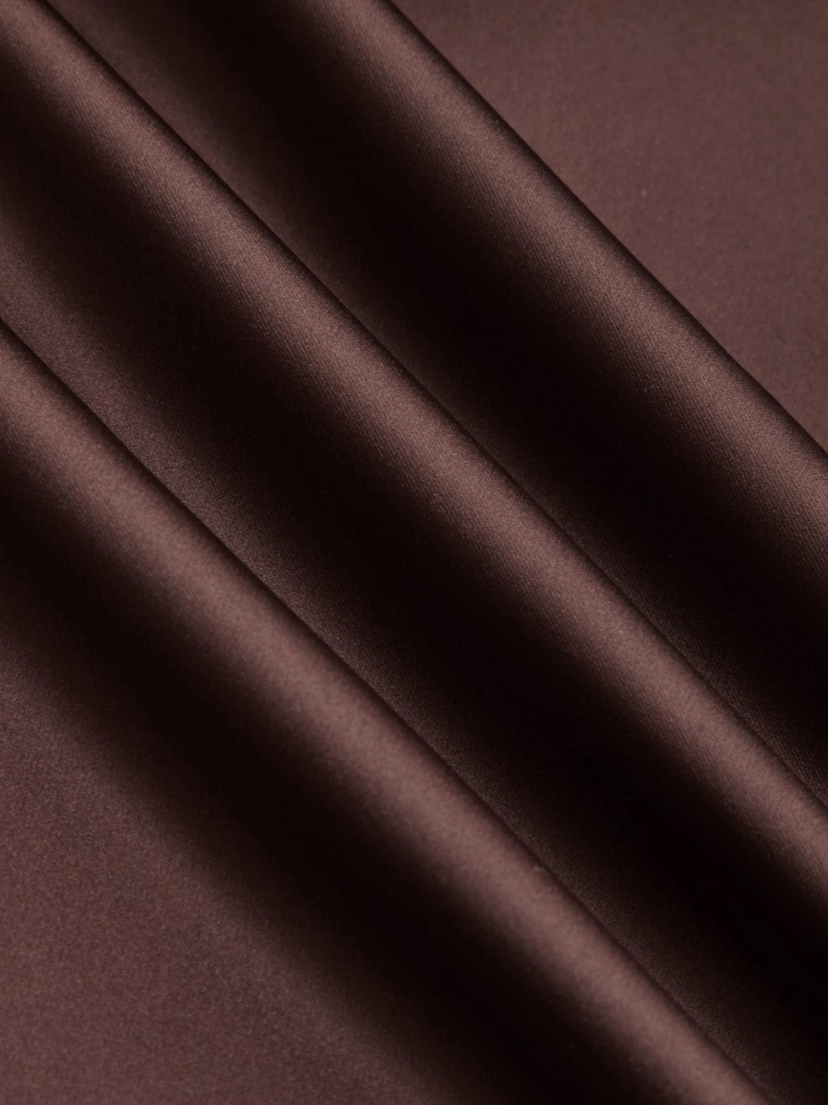 Brown Silk Seamless Skirt Outfit Sets  - Sowears