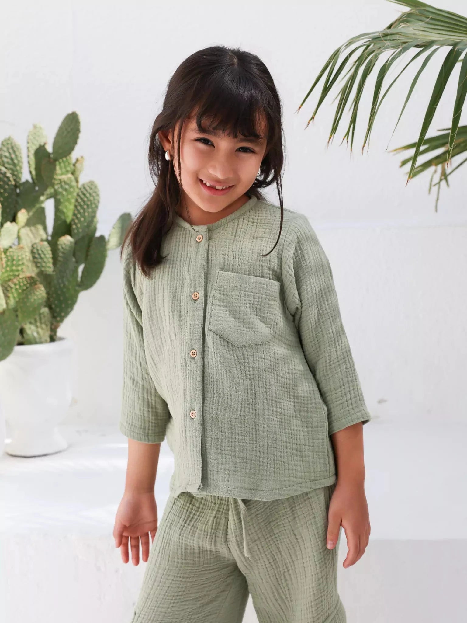 Mini Ophelia Green Co Ord Set Outfit Sets  - Sowears