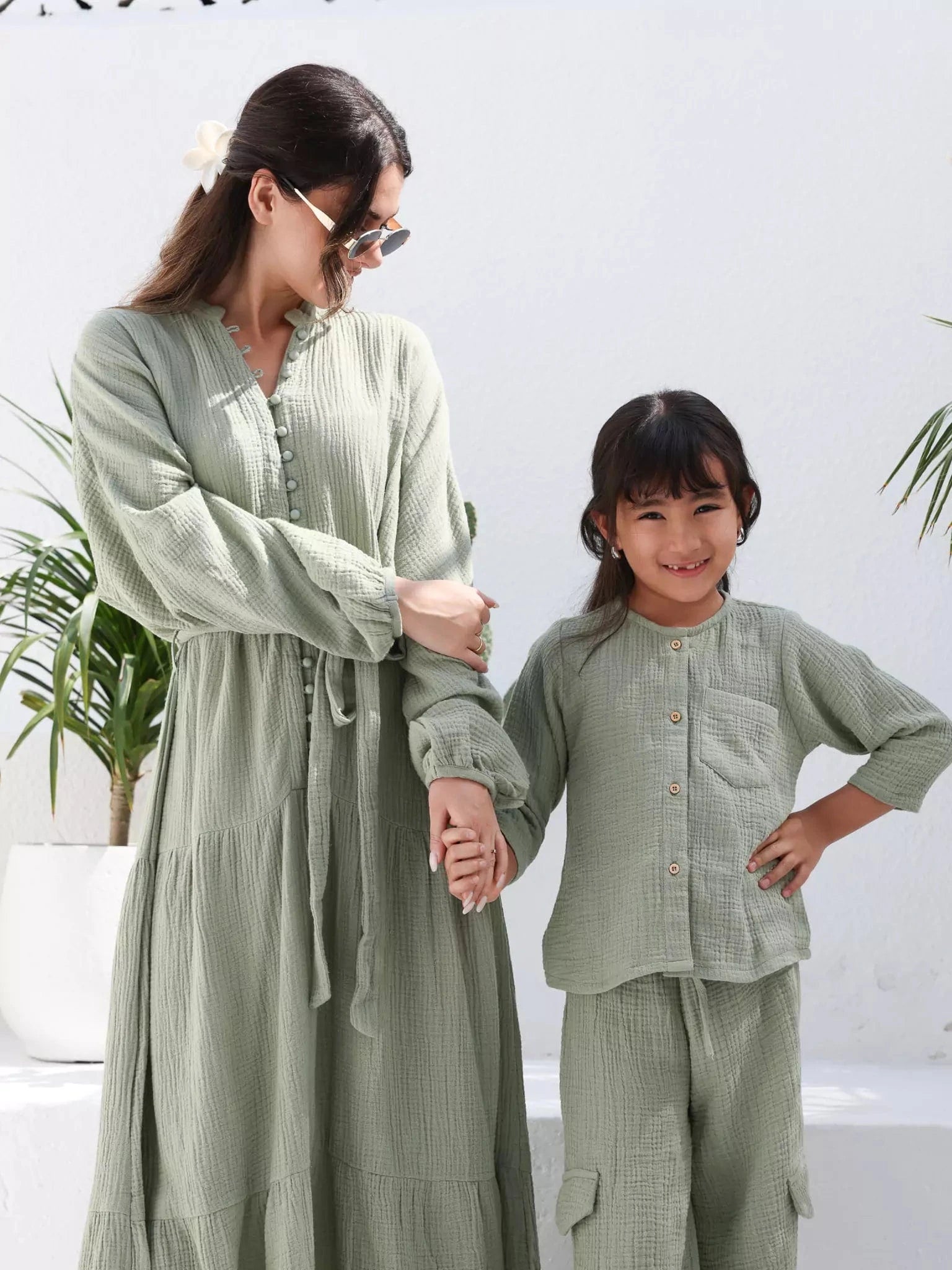 Mini Ophelia Green Co Ord Set Outfit Sets  - Sowears