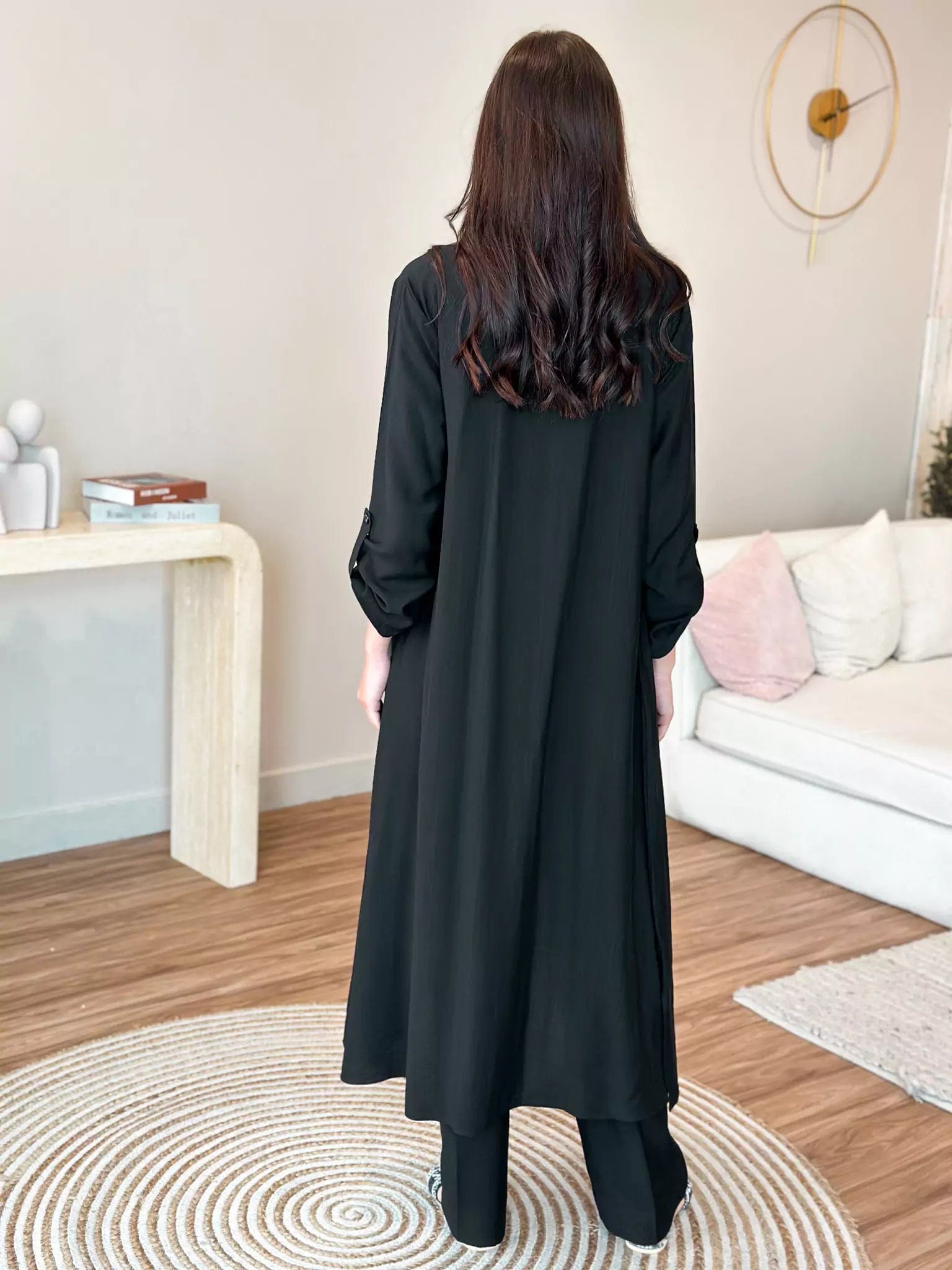 Ozan Tunic Long Shirt & Pants Co Ord Set Outfit Sets  - Sowears