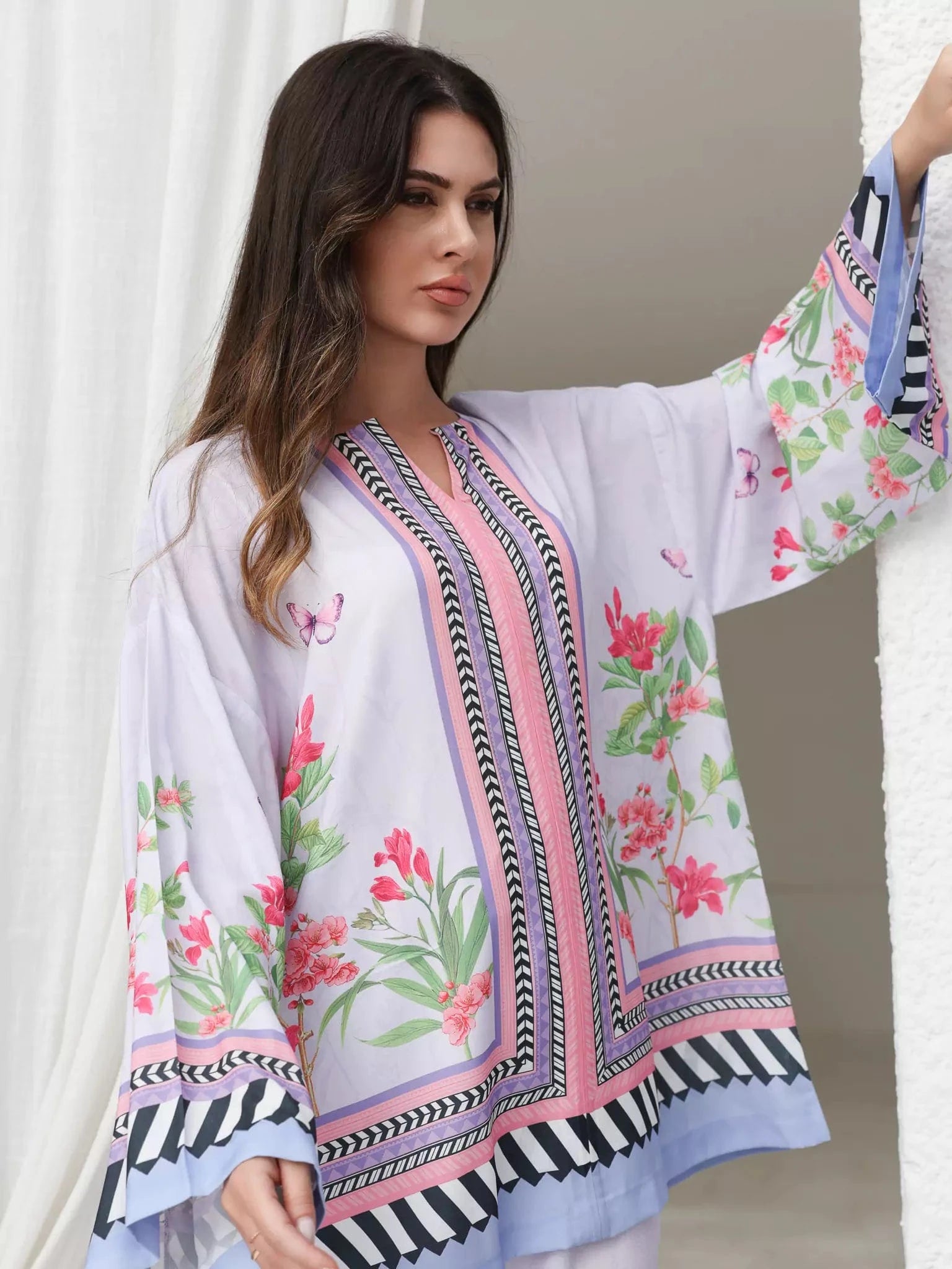 Wisteria Floral Co Ord Set Outfit Sets  - Sowears