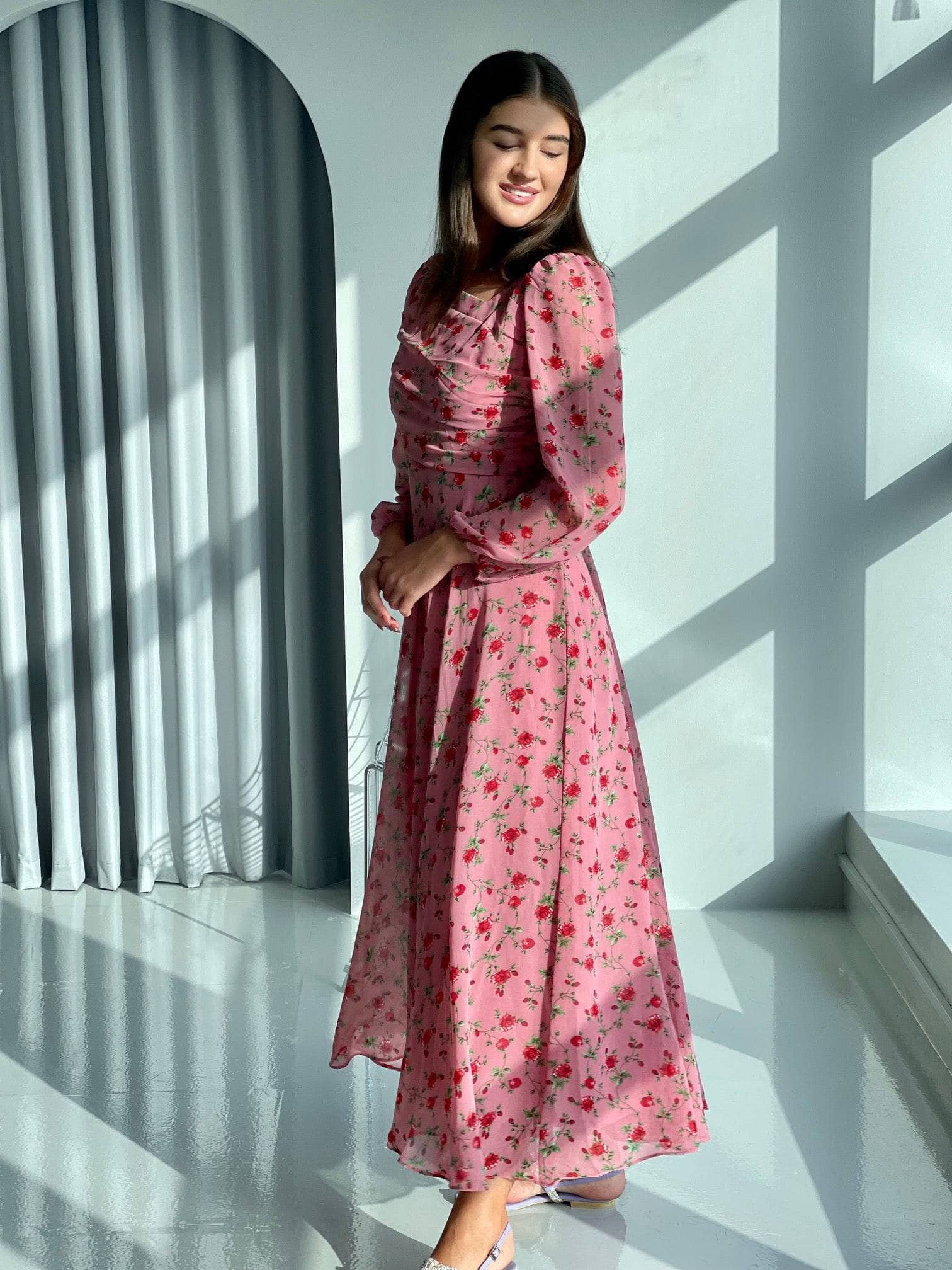 Rosè In Dusty Pink Floral  - Sowears