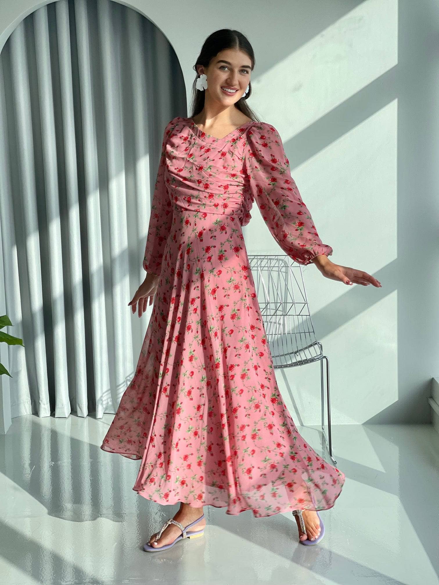 Rosè In Dusty Pink Floral  - Sowears