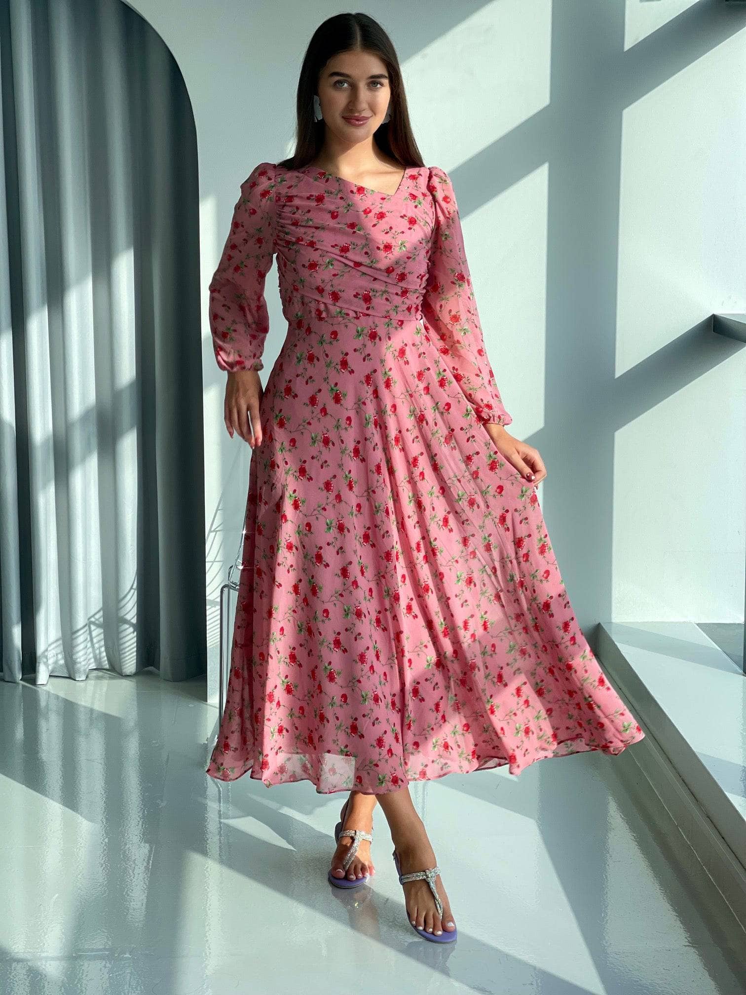 Rosè In Dusty Pink Floral  - Sowears