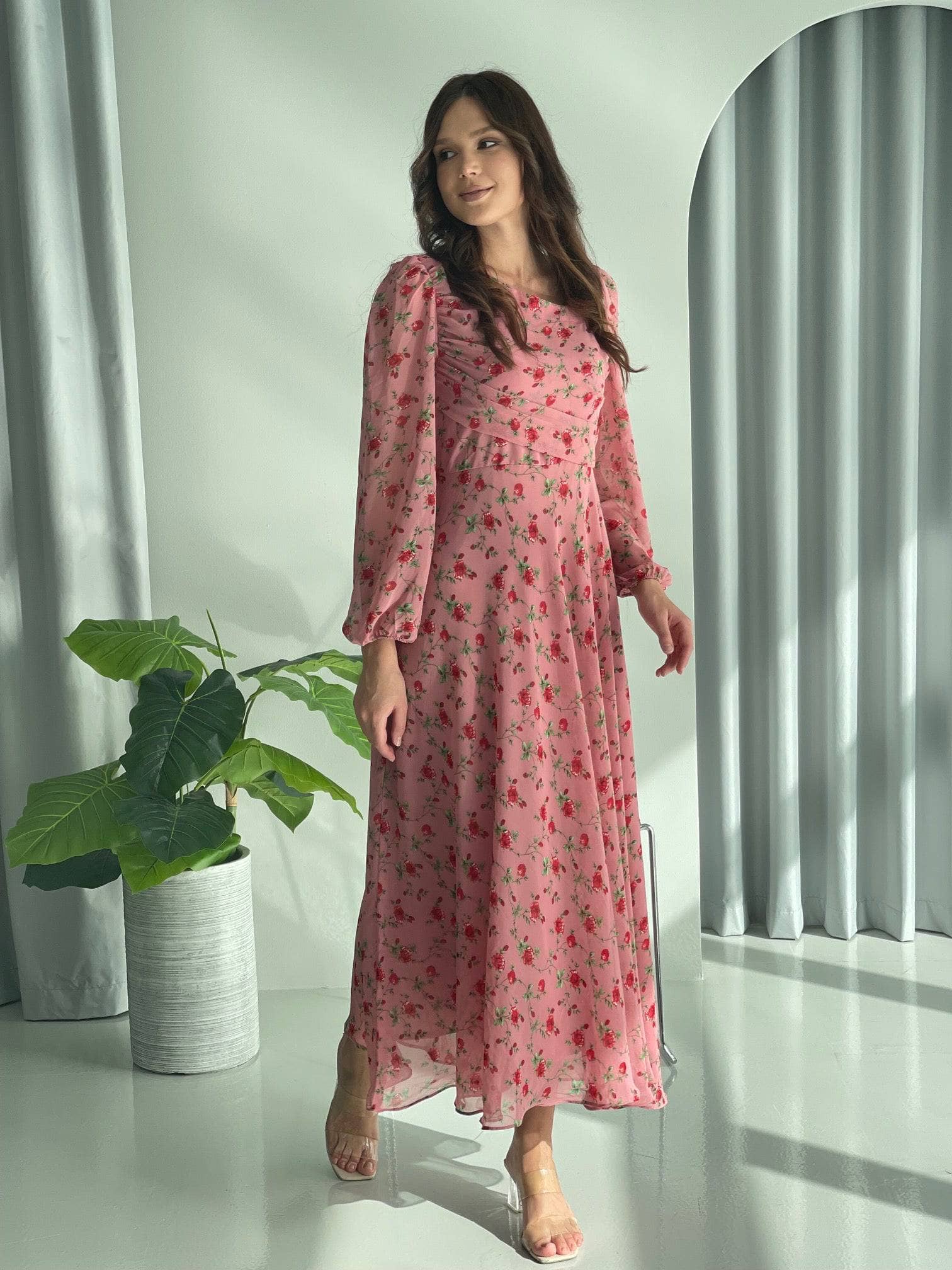 Rosè In Dusty Pink Floral  - Sowears