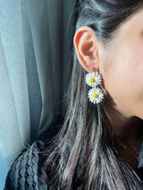 Double Daisy Earrings Apparel & Accessories  - Sowears