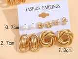 Jewel Earrings Set Of 5 Apparel & Accessories  - Sowears