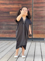 Mini Black Kaftan Baby & Toddler Dresses  - Sowears