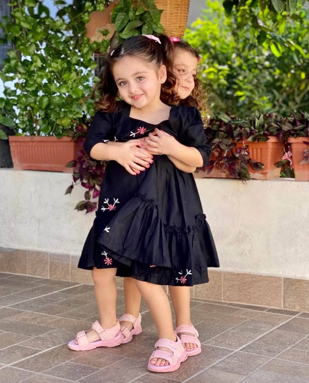 Mini Nova Black Embroidered Dress Baby & Toddler Dresses  - Sowears