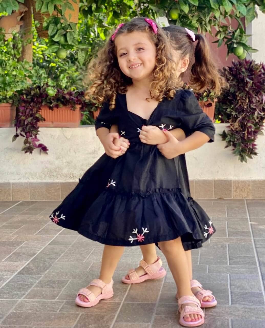 Mini Nova Black Embroidered Dress Baby & Toddler Dresses  - Sowears