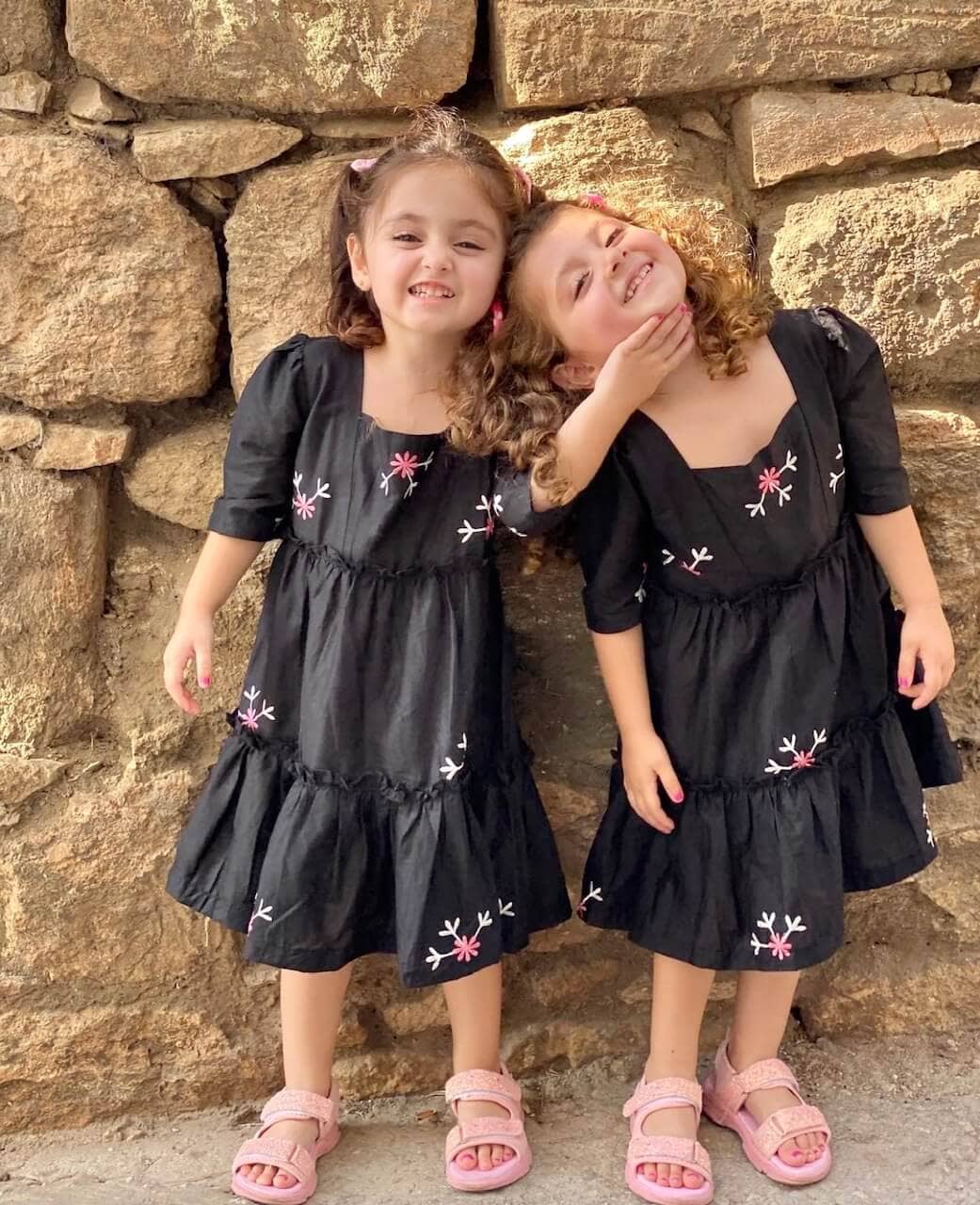 Mini Nova Black Embroidered Dress Baby & Toddler Dresses  - Sowears