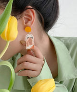 Figure Graphic Earrings Earrings  - Sowears