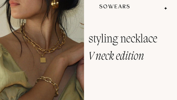 Necklace To Wear With V Neck Dress