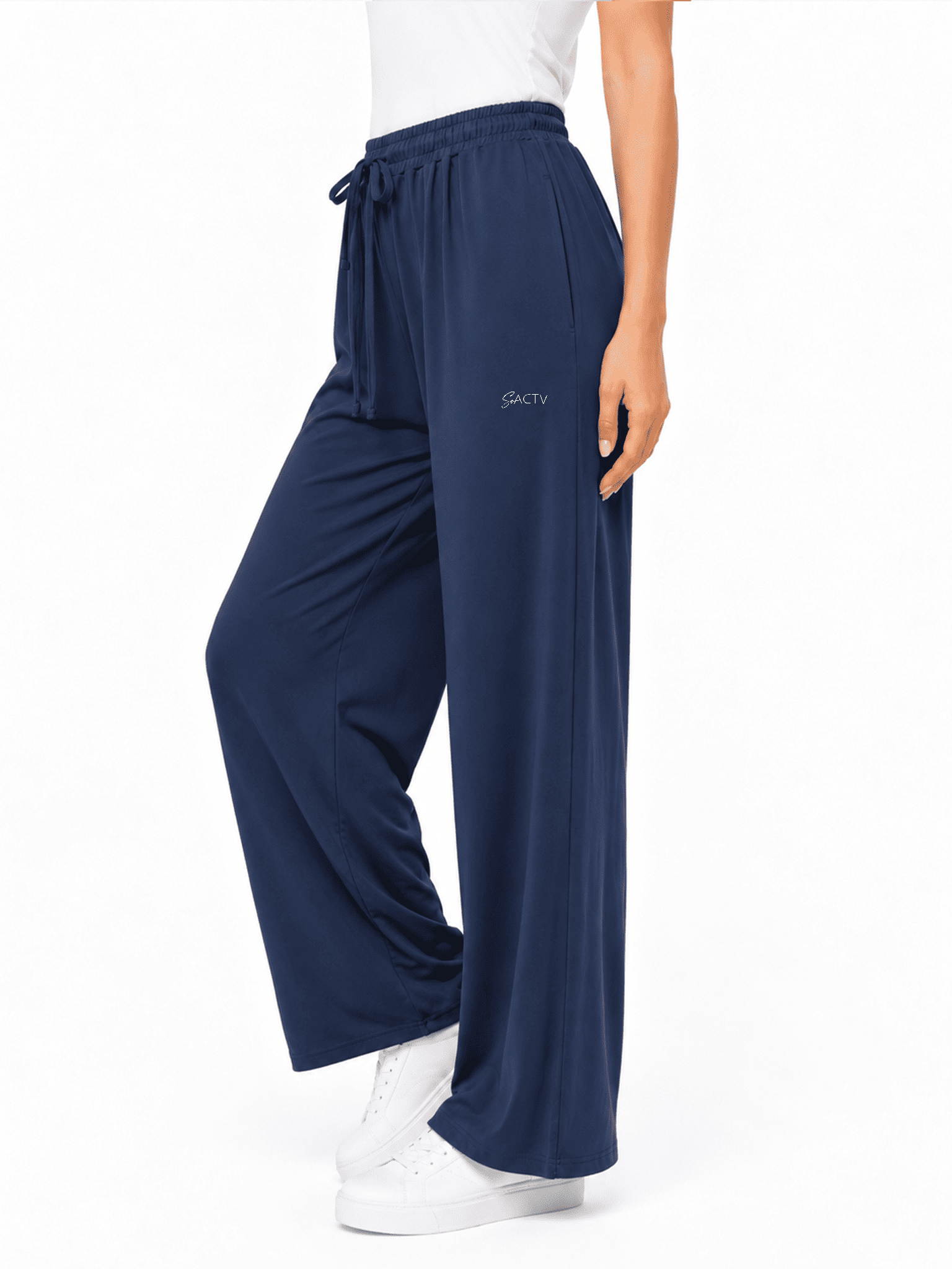 Arlo Blue Active Wide Leg Pants