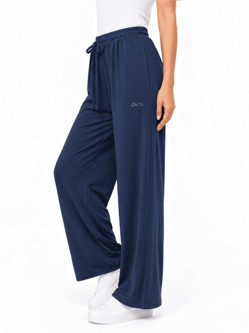 Arlo Blue Active Wide Leg Pants