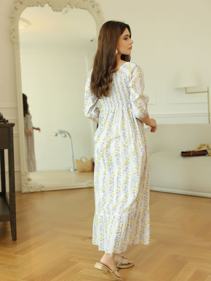 Elvine Smock Dress With Pockets