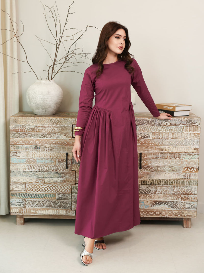 Plumelot Panel Poplin Dress