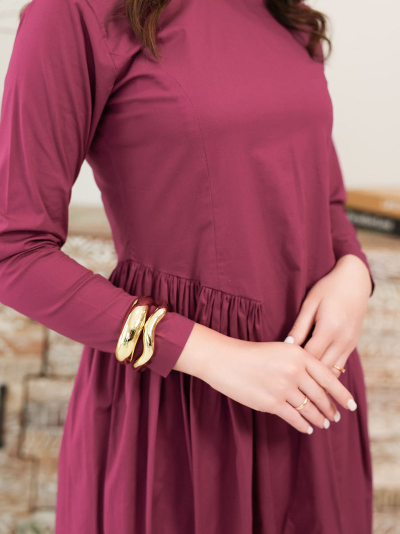 Plumelot Panel Poplin Dress